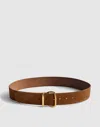 Madewell The Essential Superwide Belt In Brown