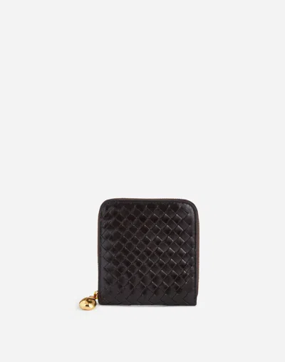 Madewell The Essential Woven Zip Wallet In Black
