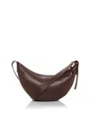 Madewell The Essentials Crescent Sling In Leather In Chocolate