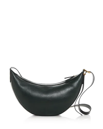 Madewell The Essentials Crescent Sling In Leather In Luxury Forest