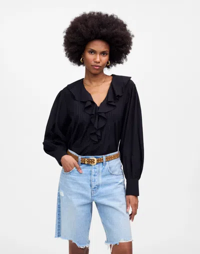 Madewell The Essex Long Baggy Short In Londe Wash