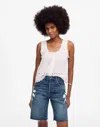 Madewell The Essex Long Baggy Short In Shibori Wash