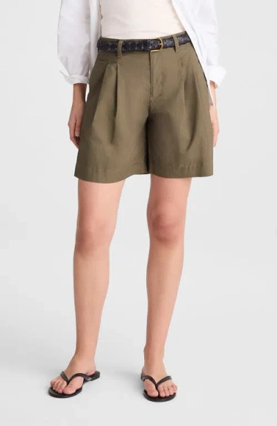 Madewell The Everyday Trouser Shorts In Green