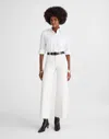 Madewell The Flared Wide-leg Crop Jean In White