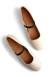 Madewell The Greta Ballet Flat In Ecru