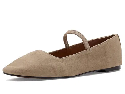 Madewell The Greta Ballet Flat In Suede In Brown
