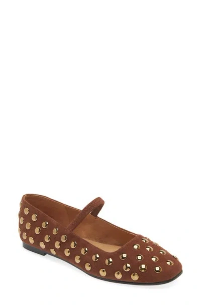 Madewell The Greta Ballet Flat In Soft Mahogany