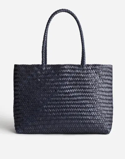 Madewell Handwoven Leather Tote In Nighttime