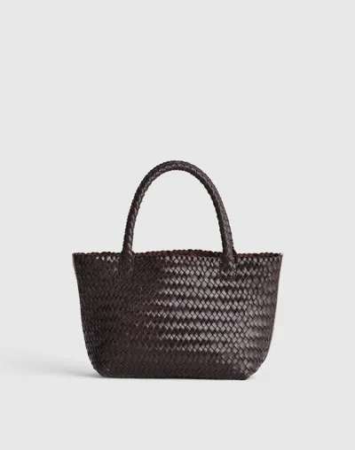 Madewell The Handwoven Mini Tote In Brown