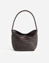 Madewell The Handwoven Shoulder Bag In Coffee Bean