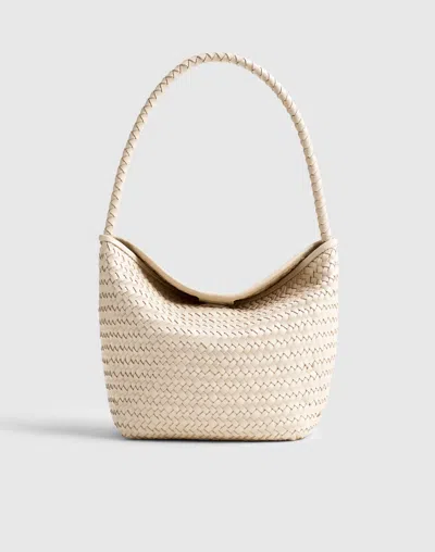 Madewell The Handwoven Shoulder Bag In White