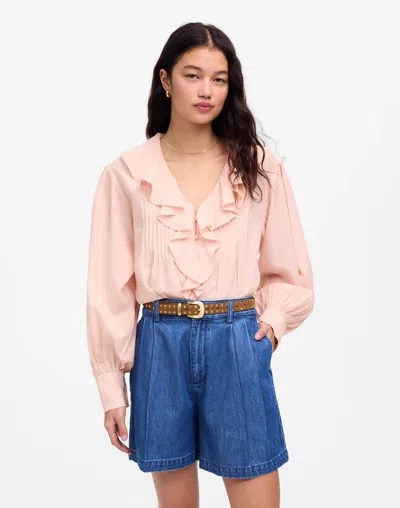 Madewell The Harlow Superwide Jean Short In Mcnair Wash