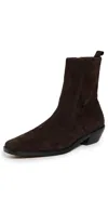 Madewell The Idris Ankle Boots In Suede Dark Carob In Brown