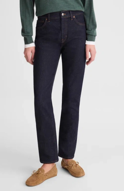 Madewell The Jules Ankle Slim Straight Leg Jeans In Blue