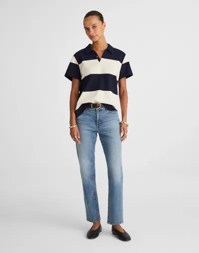 Madewell The Jules Slim Boyfriend Jean In Brown