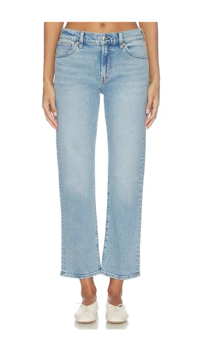 Madewell The Jules Slim Straight Jean In Blue