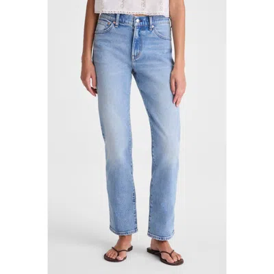 Madewell The Jules Slim Straight Jeans In Blue