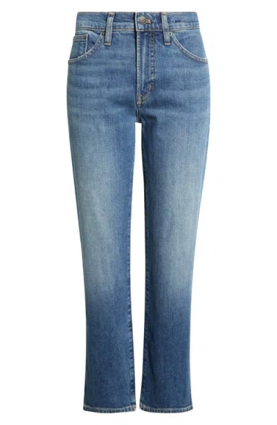 Madewell The Jules Slim Straight Leg Jeans In Blue