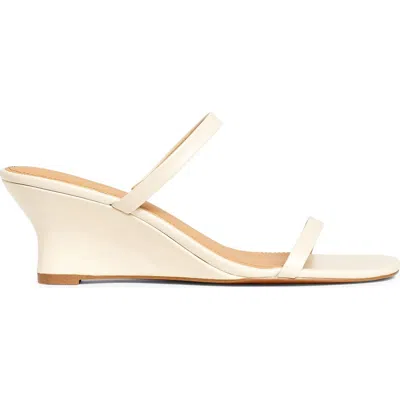 Madewell The Kimmy Wedge Sandal In Ecru