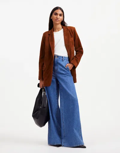 Madewell The Kline Blazer In Soft Mahogany