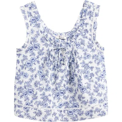Madewell The Leah Top In Blue