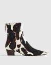 Madewell The Lexie Genuine Calf Hair Bootie In Animal Print