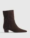 Madewell The Lexie Fringed Ankle Boot In Brown