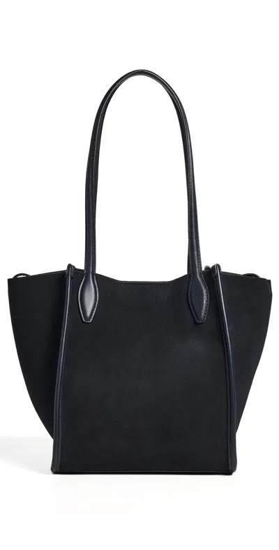 Madewell The Lexington Small Tote In Suede Juniper Berry In Purple