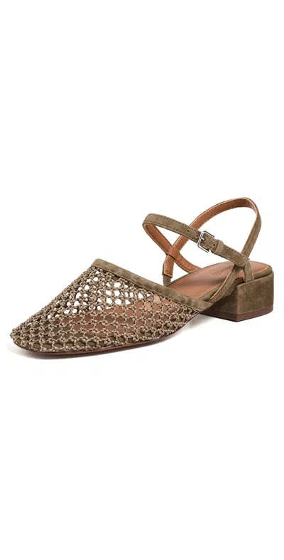 Madewell The Lola Ankle-strap Heeled Sandals Safari Khaki In Brown