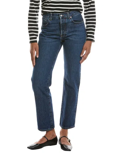 Madewell The Longline Mckinney Wash Straight Jean In Blue