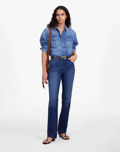 Madewell The Longline Straight Jean In Birch Wash