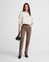 Madewell The Longline Straight Jean In Brown