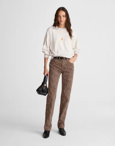 Madewell The Longline Straight Jean In Brown