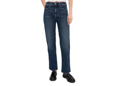 Madewell The Longline Straight Jean In Midnight Waters In Blue