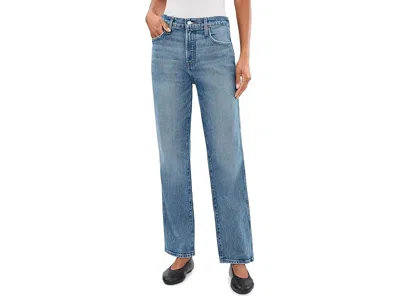 Madewell The Longline Straight Jean In Pickett Wash In Blue