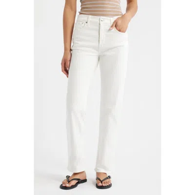 Madewell The Longline Straight Leg Jeans In White