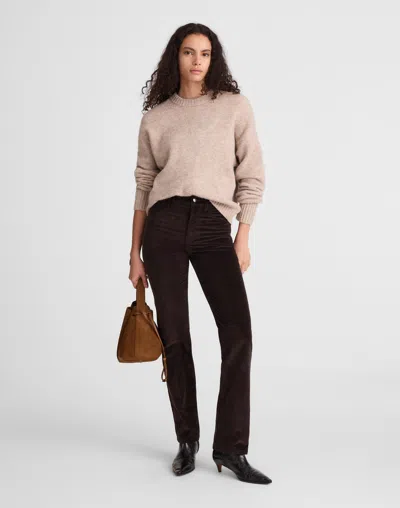 Madewell The Longline Straight Pant In Black