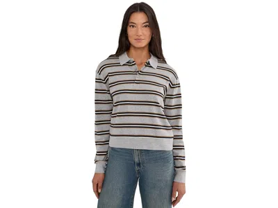 Madewell The Long-sleeve Polo In Multi