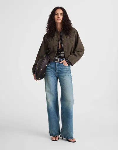 Madewell The Low-slung Baggy Jean In Brown