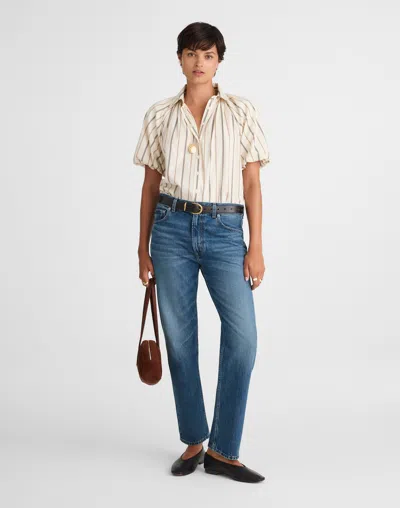 Madewell The Low-slung Taper Jean In Blue