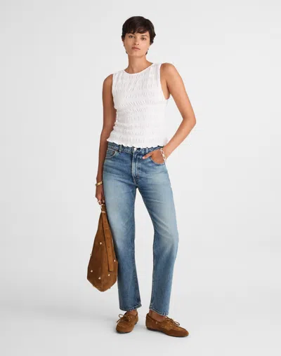 Madewell The Low-slung Taper Jean In Brown