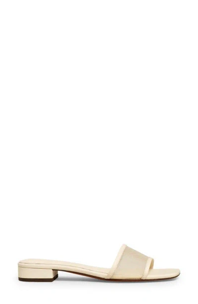 Madewell The Lynda Slide Sandal In Ecru