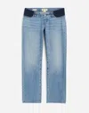 Madewell The Maternity Side-panel Dean Easy Straight Jean: Airy Denim Edition In Northridge Wash