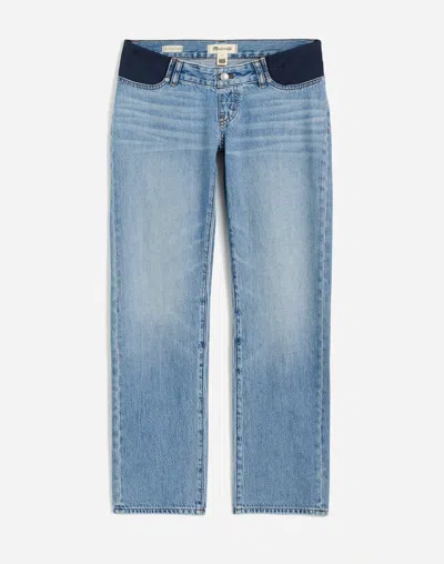 Madewell The Maternity Side-panel Dean Easy Straight Jean: Airy Denim Edition In Northridge Wash