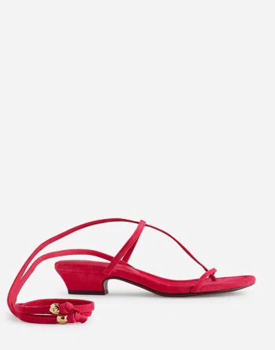 Madewell The Maycie Lace-up T-strap Sandal