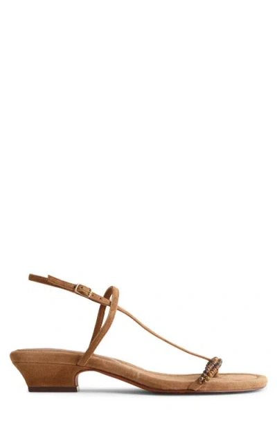Madewell The Maycie Strappy Sandal In Brown