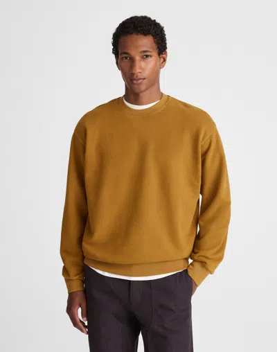 Madewell The Mccarren Midweight Crewneck Sweatshirt In Gold