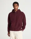 Madewell The Mccarren Midweight Hoodie Sweatshirt In Burgundy