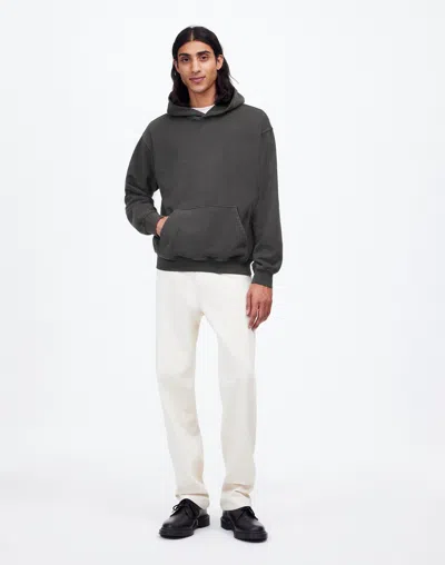 Madewell The Mccarren Midweight Hoodie Sweatshirt In Coal