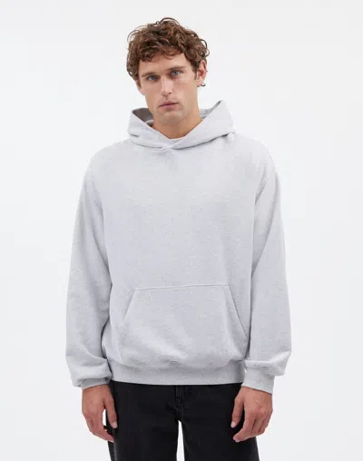 Madewell The Mccarren Midweight Hoodie Sweatshirt In Light Heather Grey
